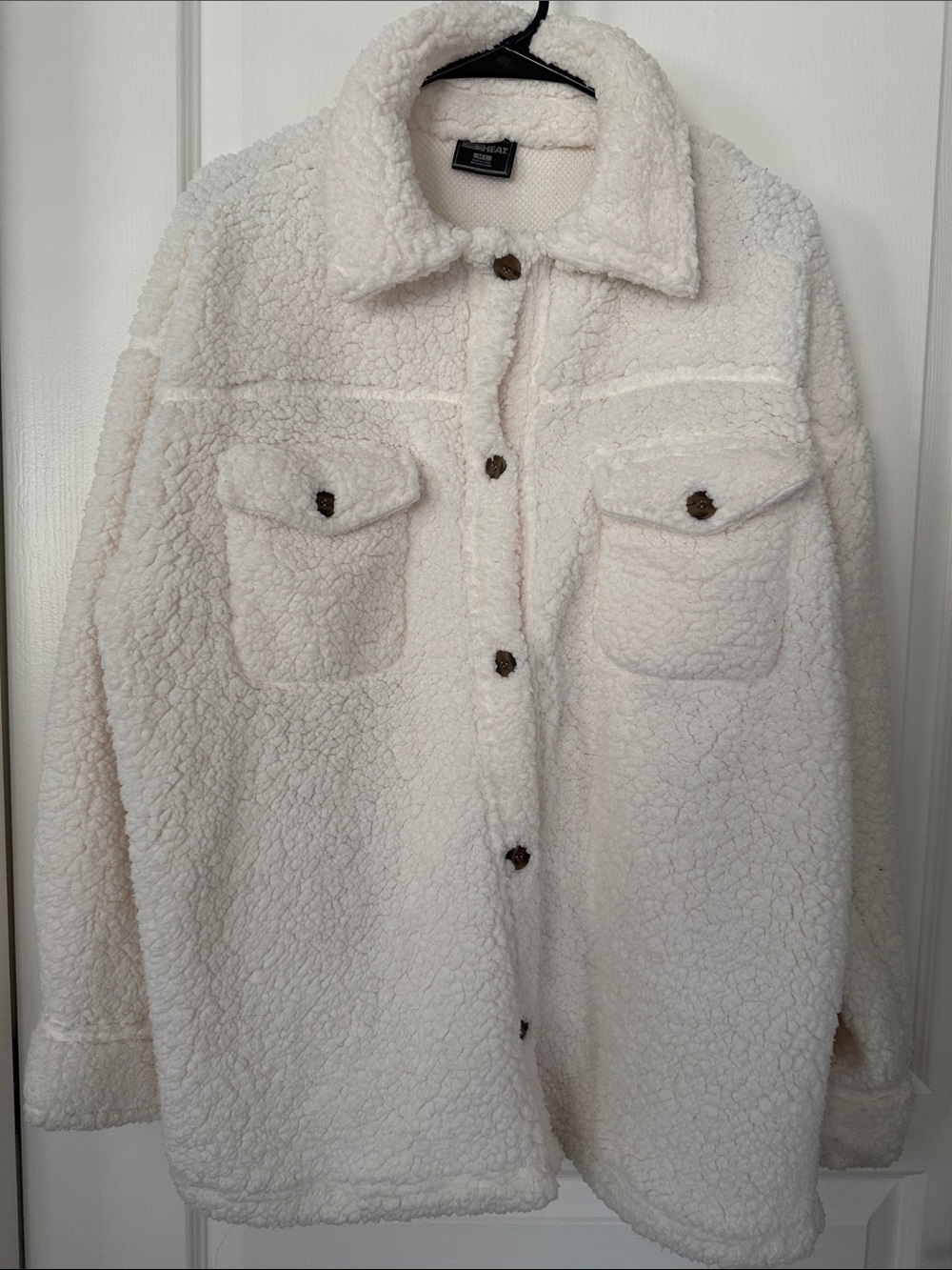 32 Degrees Cream Teddy Sherpa Jacket